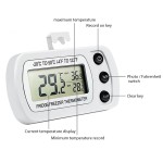 Thermometer for refrigerator, with mounting bracket, white color, model CT01